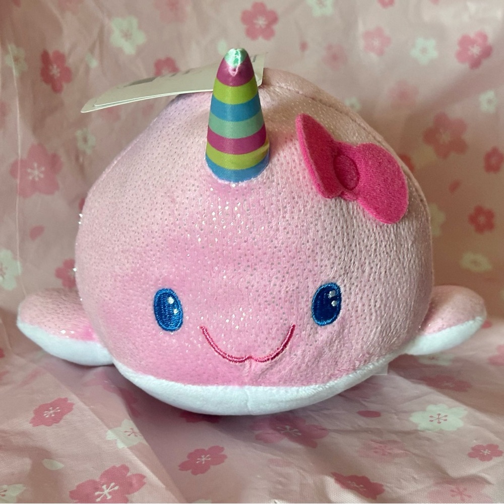 Build A Bear Sanrio Narhwal Mini Plush Summer Waves Hello Kitty NWT